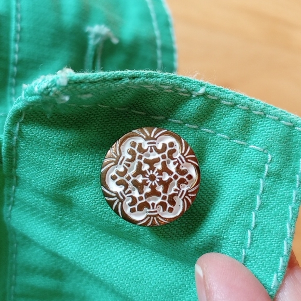 Denim & Co Jacket Size:M, Color: Aquamarine Green - Picture 5 of 9